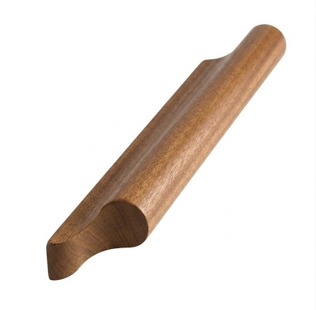 Dark Hardwood Pigs Ear Wall Mounted Handrail